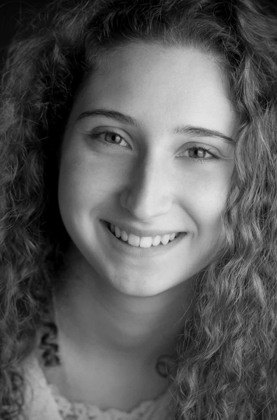 Ashley Mercereau, portrait en noir et blanc